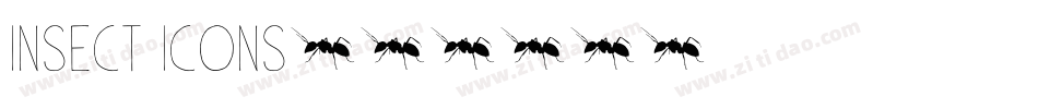 Insect Icons字体转换